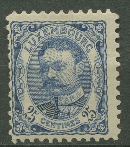 Luxemburg 1906 Großherzog Wilhelm 76 mit Falz