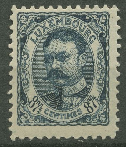 Luxemburg 1906 Großherzog Wilhelm 80 mit Falz