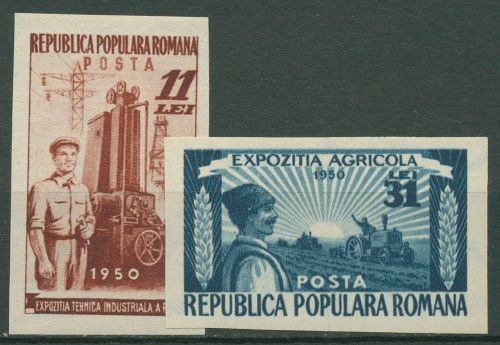 Rumänien 1950 Industrie-u.Landwirtschaftsausstellung 1252/53 B postfrisch