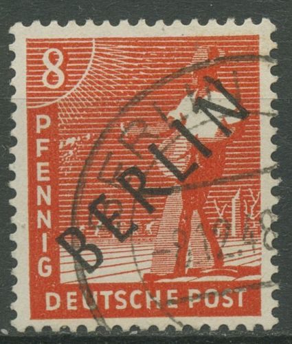 Berlin 1948 Schwarzaufdruck 3 mit TOP-Stempel