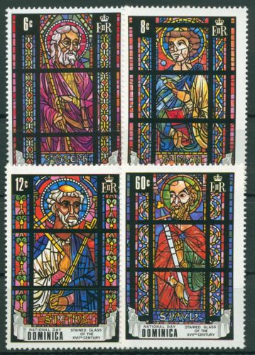 Dominica 1969 Glasmalerei 263/66 postfrisch