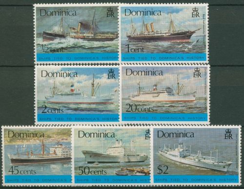 Dominica 1975 Schiffe 437/43 postfrisch