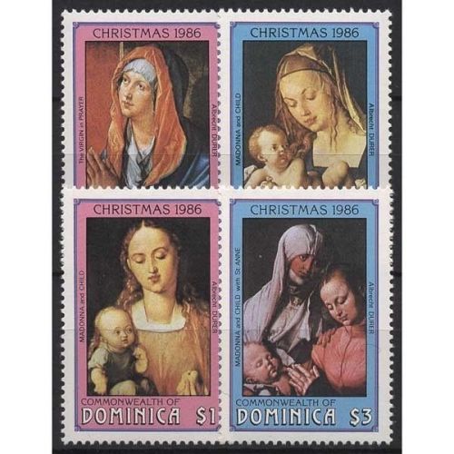 Dominica 1986 Weihnachten Gemälde Albrecht Dürer 993/96 postfrisch