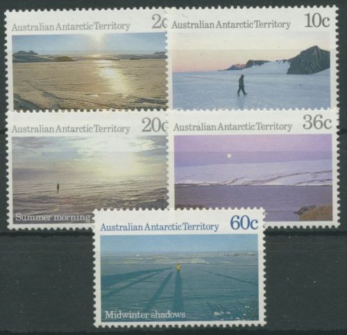 Austral. Antarktis 1987 Landschaften 74/78 postfrisch