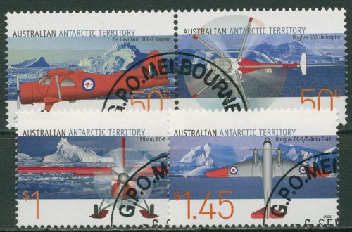 Austral. Antarktis 2005 Flugzeuge in der Antarktis 161/64 gestempelt