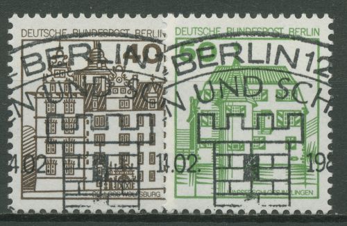 Berlin 1980 Burgen und Schlösser 614/15 A mit TOP ESST Berlin