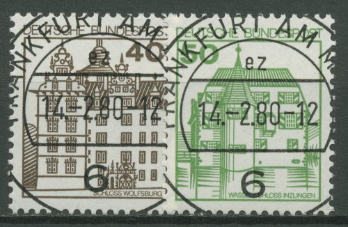 Berlin 1980 Burgen und Schlösser 614/15 A mit TOP-Stempel Frankfurt