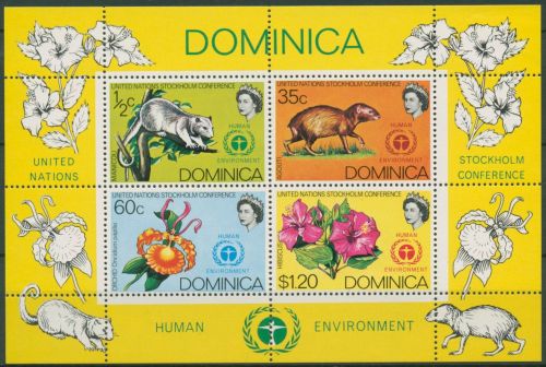 Dominica 1972 UN-Konferenz für Umweltschutz Block 13 postfrisch (C71348)