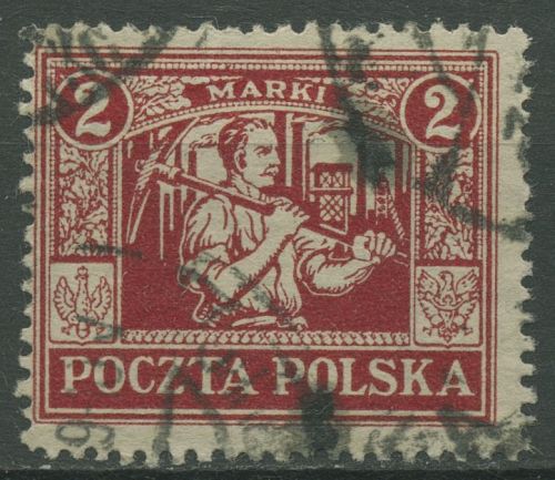 Östliches Oberschlesien 1922 Freimarke 9 gestempelt