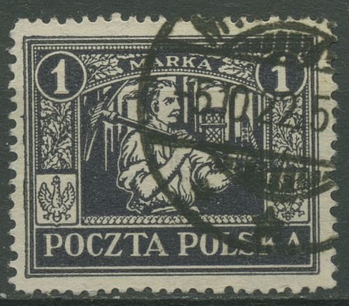 Östliches Oberschlesien 1922 Freimarke 7 gestempelt