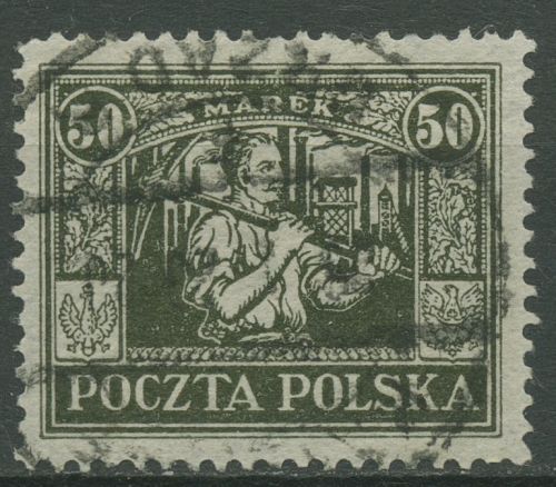 Östliches Oberschlesien 1922 Freimarke 16 gestempelt
