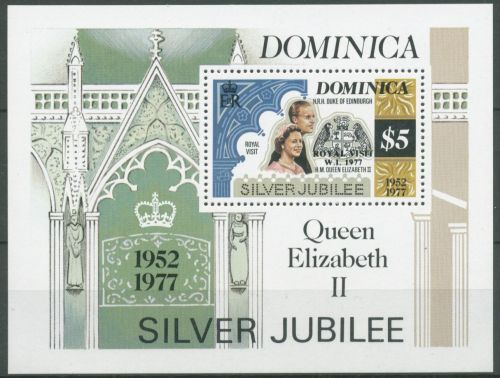 Dominica 1977 Besuch von Königin Elisabeth Block 45 postfrisch (C65876)
