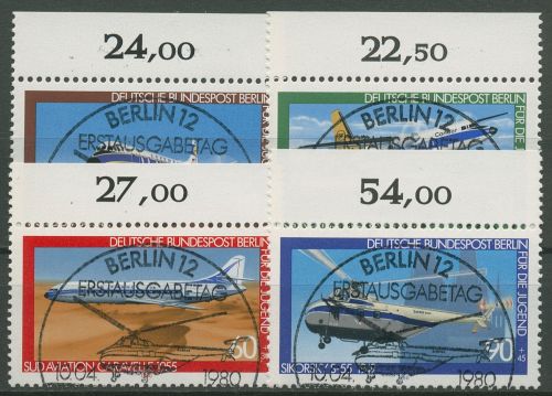 Berlin 1980 Luftfahrt Flugzeuge 617/20 OR mit TOP ESST Berlin