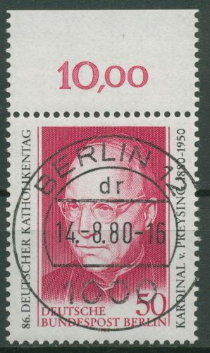 Berlin 1980 Katholikentag 624 OR mit TOP-Stempel Berlin