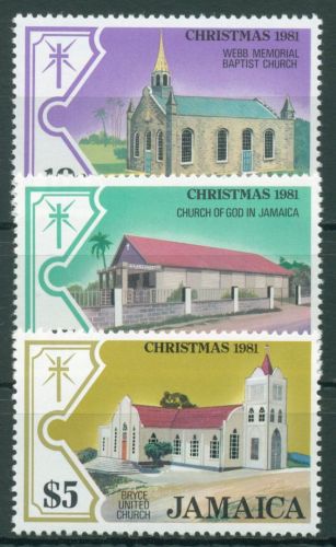 Jamaika 1981 Weihnachten Kirchen 524/26 postfrisch