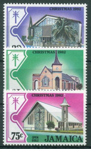 Jamaika 1982 Weihnachten Kirchen 555/57 postfrisch