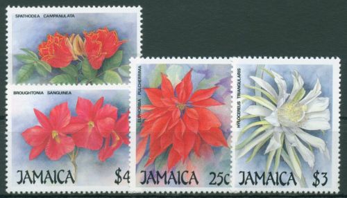 Jamaika 1988 Weihnachten Blumen Blüten 718/21 postfrisch