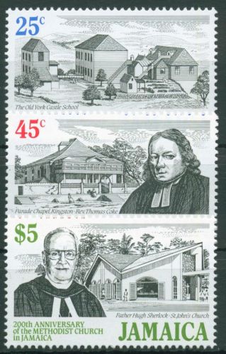 Jamaika 1989 Methodistenkirche 722/24 postfrisch