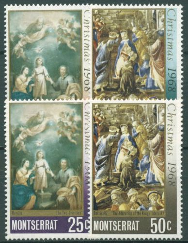 Montserrat 1968 Weihnachten Gemälde 207/10 postfrisch