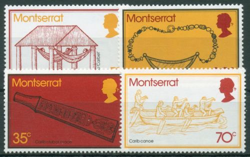Montserrat 1975 Frühkaribische Kultur 319/22 postfrisch