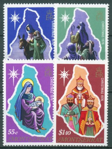 Montserrat 1976 Weihnachten 355/58 postfrisch