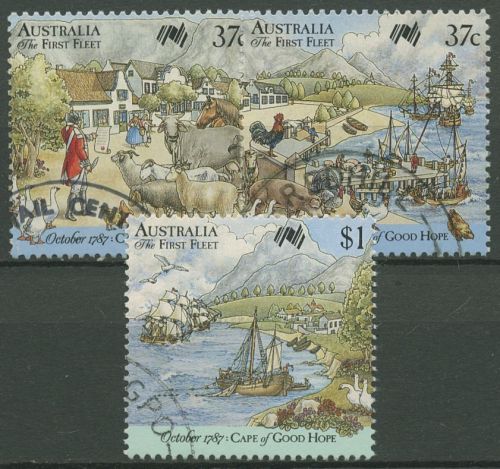 Australien 1987 200 J. Kolonisation Kap der Guten Hoffnung 1059/61 gestempelt