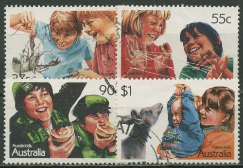 Australien 1987 Kinder Känguruh Hummer 1055/58 gestempelt