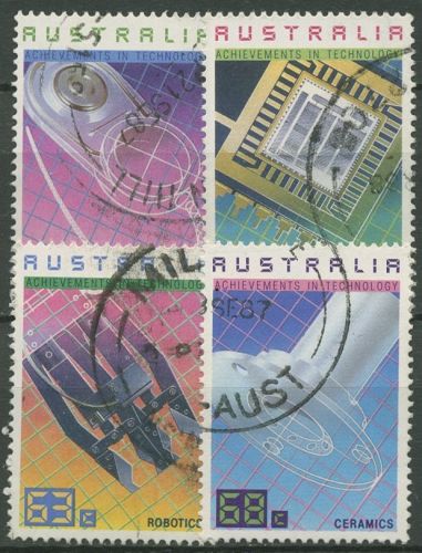 Australien 1987 Technische Errungenschaften 1051/54 gestempelt
