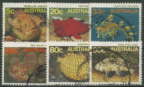 Australien 1985 Meerestiere Fische 921/26 gestempelt