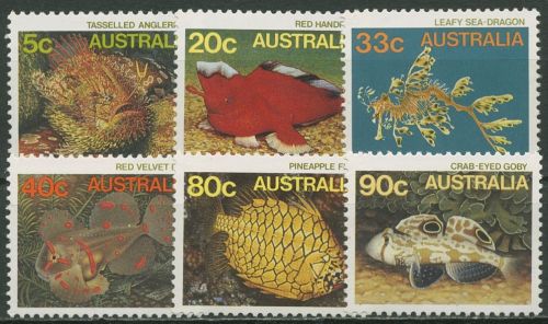 Australien 1985 Meerestiere Fische 921/26 postfrisch