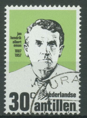 Niederländische Antillen 1973 Politiker Jan Hendrik Albert Eman 273 gestempelt