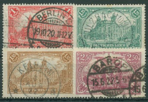 Deutsches Reich 1920 Repräsentative Darstellungen A113/115 mit TOP-Stempel