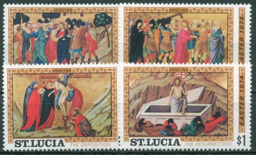 St. Lucia 1974 Ostern Gemälde 344/47 postfrisch