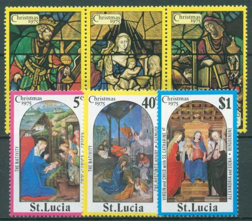 St. Lucia 1975 Weihnachten 366/71 postfrisch