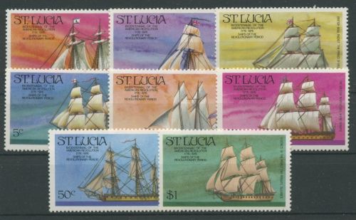 St. Lucia 1976 200 Jahre Unabhängigkeit Amerikas Schiffe 372/79 postfrisch