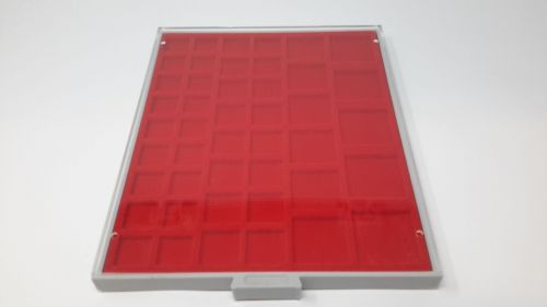 LINDNER Münzbox 2145 Standard 45 quadratische Fächer MIX, gebraucht (Z830)