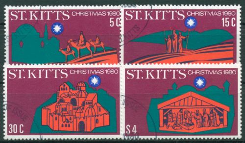 St. Kitts 1980 Weihnachten Weihnachtsmotive 40/43 gestempelt