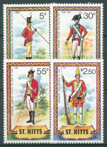 St. Kitts 1981 Militäruniformen 62/65 postfrisch