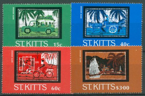 St. Kitts 1985 Kunst Batik 156/59 postfrisch