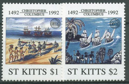 St. Kitts 1992 OECS Christoph Kolumbus Schiffe 333/34 postfrisch