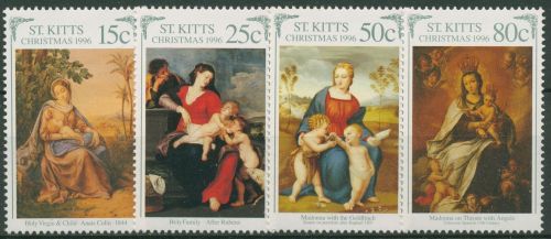 St. Kitts 1996 Weihnachten Gemälde 431/34 postfrisch