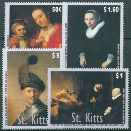 St. Kitts 2003 Gemälde Rembrandt 759/62 postfrisch