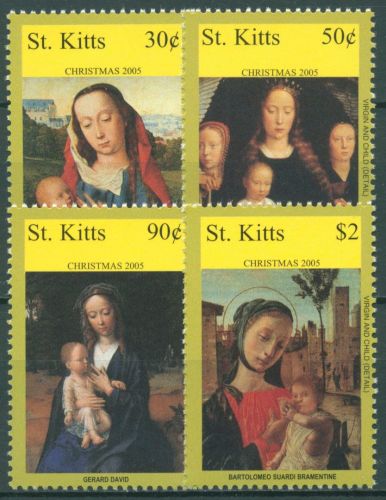 St. Kitts 2005 Weihnachten Gemälde 889/92 postfrisch
