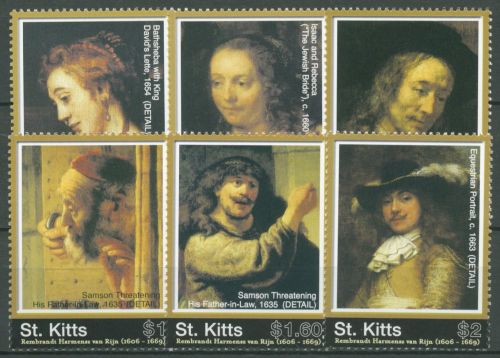 St. Kitts 2006 Gemälde Rembrandt 897/02 postfrisch