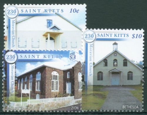 St. Kitts 2008 Mährische Kirchen 1015/17 postfrisch