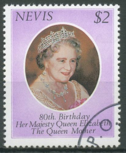 Nevis 1980 Königinmutter Elisabeth 38 gestempelt