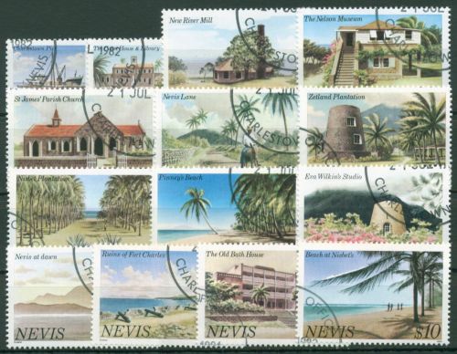 Nevis 1982 Landschaften 46/59 II gestempelt