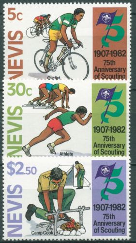 Nevis 1982 Pfadfinder 77/79 postfrisch