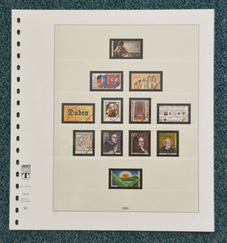 LINDNER-T Vordruckblätter Bund 1980/89 gebraucht (Z198)