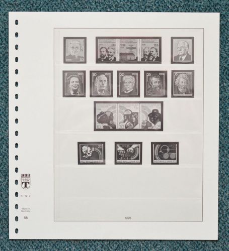 LINDNER-T Vordruckblätter DDR 1975/79 gebraucht (Z386)